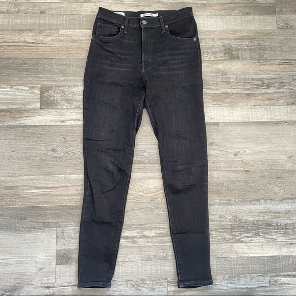 Levi’s Mile High Super Skinny in Washed Black - Picture 5 of 11